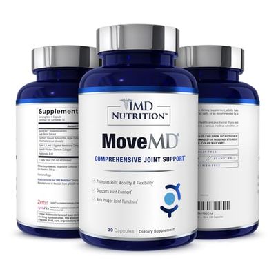 1MD Nutrition MoveMD - Health Supplement for Joint Discomfort Support - Our Collagen Pills are Skillfully Formulated for Women Men wHyaluronic Acid Astaxanthin