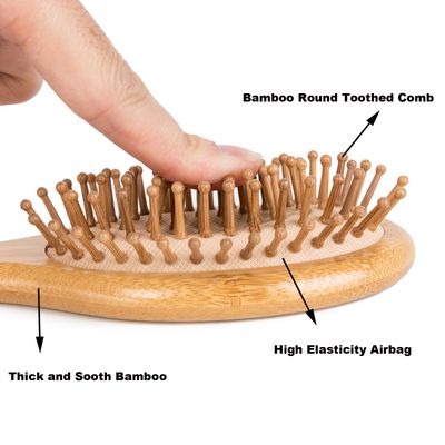 4 PCS Hair Brushes Set,Boar Bristle and 100 Bamboo Detangling Combs for WomenMen, ThickThin Hair Care Tools with Natural Bristles, Family-Friendly Hairbrush Kit
