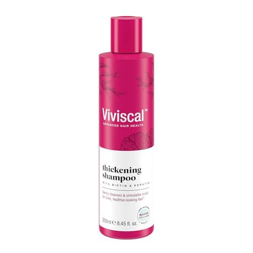 Viviscal Thickening Shampoo, Formulated With Biotin And Keratin, Fortified With Marine Collagen And Seaweed Extract, Strengthens And Reduces Breakage, Healthier Looking Hair 250ml (8.45 fl. oz.)