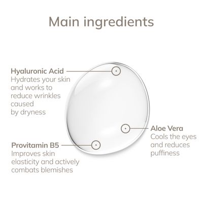 GESKE De-Puffing Eye Serum For Dark Circles Swollen Eyes with Aloe Vera Hydrating Moisturizing Smooths the Eye Area Vegan No Animal Testing Complements GESKE SmartAppGuided Devices