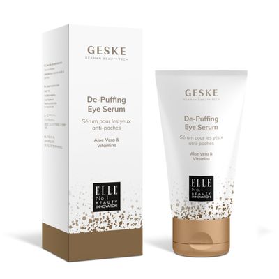 GESKE De-Puffing Eye Serum For Dark Circles Swollen Eyes with Aloe Vera Hydrating Moisturizing Smooths the Eye Area Vegan No Animal Testing Complements GESKE SmartAppGuided Devices