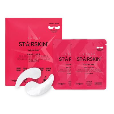 STARSKIN Bio-Cellulose Under Eye Patches, for Dark Circles, Wrinkles, Eye Bags Puffy Eyes, Brightening, Refining, Eye Catcher, 2 Pairs