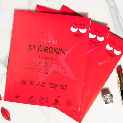 STARSKIN Bio-Cellulose Under Eye Patches, for Dark Circles, Wrinkles, Eye Bags Puffy Eyes, Brightening, Refining, Eye Catcher, 2 Pairs