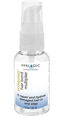 Hyalogic Hair Bonding Treatment Hyabond w Hyaluronic Acid (HA), TeraBond Pro-Vitamin B5 1oz - Spa Quality Repair of Split Ends, Color, Bleaching, Heat and Chemical Damaged Hair