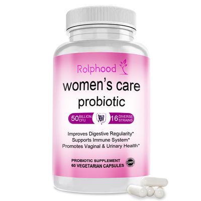 Vaginal Probiotic for Women&#39;s pH Balance Health,with Prebiotics Lactobacillus Probiotic Blend,Boost Immune,Digestive,Gut,Promote Healthy Vaginal Odor Vaginal Flora,60 Capsules1-Month Supply