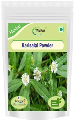 Yamkay Eclipta Prostrata Karisalai Karisalankanni Bhringraj powder False Daisy Powder Hair Growth Organic Herbal Powder for Beautiful Hair 100 Natural (300 GM)
