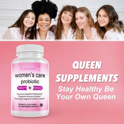 Vaginal Probiotic for Women's pH Balance Health,with Prebiotics Lactobacillus Probiotic Blend,Boost Immune,Digestive,Gut,Promote Healthy Vaginal Odor Vaginal Flora,60 Capsules1-Month Supply