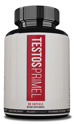 Testos Primel Advanced Formula, Testo Prime Pills, TestoPrime Dietary Supplements, 90 Vegetable Capsules, 1 Month Supply