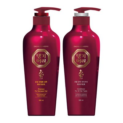 Daeng Gi Meo Ri - Shampoo Conditioner Set for Damaged hair, Add Nutrition and Shine for Healthy and Energetic Hair, Reducing Dandruff, Nourishing and Promoting Hair Growth, 16.9 FL. OZ 500ml