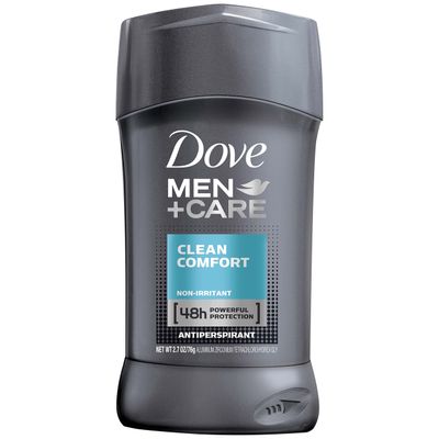 Dove MenCare Antiperspirant Deodorant Stick, Clean Comfort, 2.7 oz