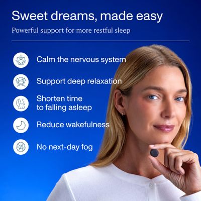 FOCL Deep Sleep Gummies - Melatonin Herbal Blend Sleep Support - Calm Relaxation Gummy Supplement - 30 ct, Sour Blue Raspberry
