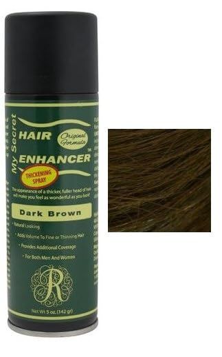 My Secret Correctives Hair Enhancer Spray for FineThinning Hair -5 oz - DARK BROWN