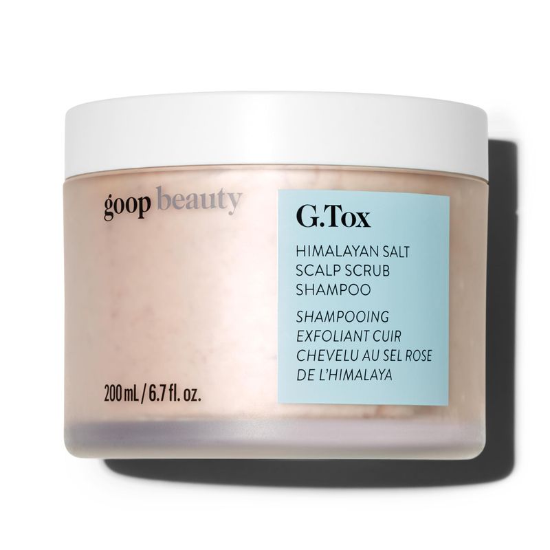 goop Beauty Scalp Scrub Shampoo Exfoliator to Dexofiy Purify Himalayan Salt Rosehip Oil Cleanses Hair of Product Buildup 6.7 fl oz