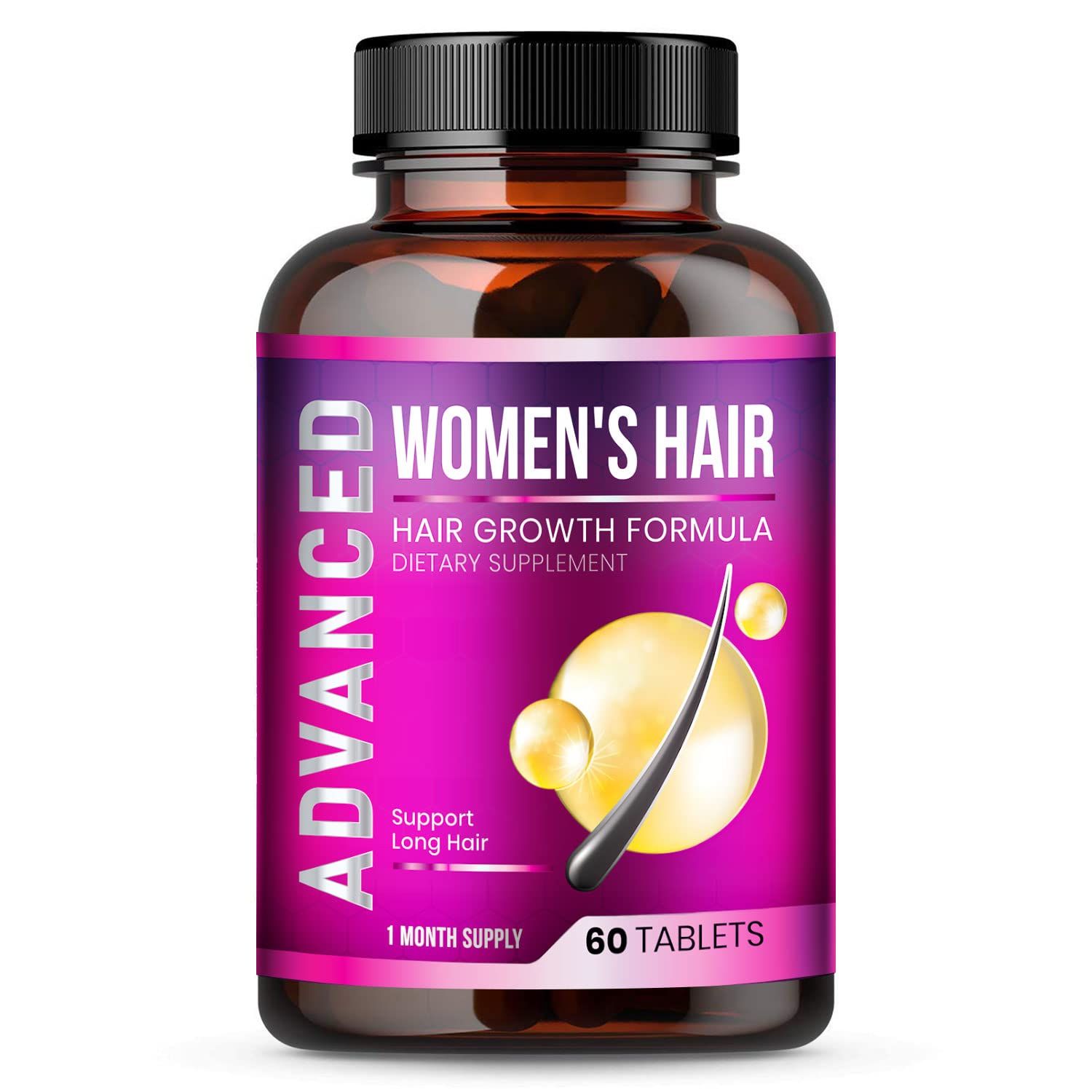 Hair Growth Vitamins for Women - Hair Vitamins for Thinning Hair for Women .Regrow Regrowth Hair Supplement with Dht Blocker,Biotin Saw Palmetto for Women.Volumize,Thicker,Longer Hair.