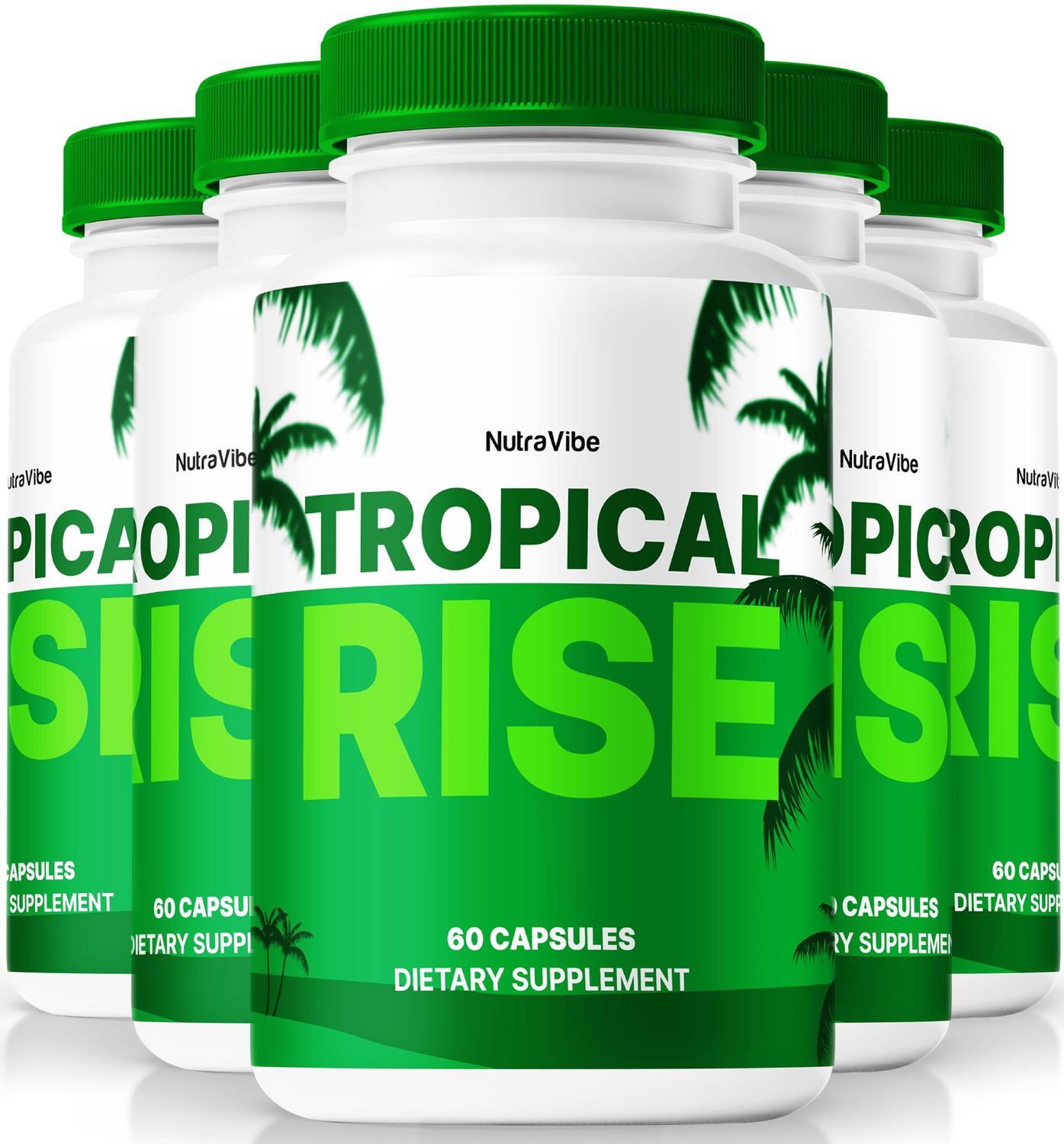 NutraVibe (5 Pack) Tropical Rise, Official Tropical Rise Capsules, Tropical Rise for Men Pills to Support Overall Health, Stamina, Well-Being, Premium Tropical Rose Pastillas Review (300 Capsules)