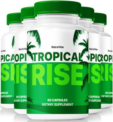NutraVibe (5 Pack) Tropical Rise, Official Tropical Rise Capsules, Tropical Rise for Men Pills to Support Overall Health, Stamina, Well-Being, Premium Tropical Rose Pastillas Review (300 Capsules)