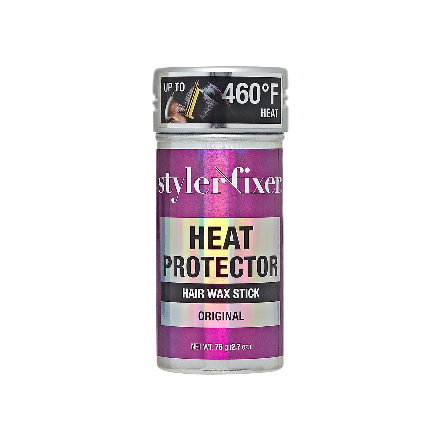 Red by Kiss Style Fixer 2-in-1 Hair Wax Stick Heat Protector Up to 460F, Avocado Oil, Biotin 18 Amino Acids, Smooth Flyaway, Wigs Natural Hair (2.7 oz, Original)