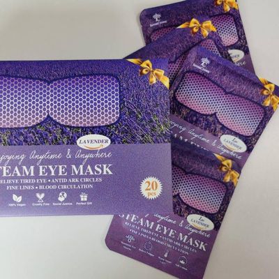 Sleep Mask for Travel Essentials,Steam Eye Mask,Warm Compress for Eyes, Heated Eye Mask Reduce Puffiness Dark Circles Soothe Tired Eyes, Self Care SPA Relaxation Gifts for Women 20 Packs,Lavender