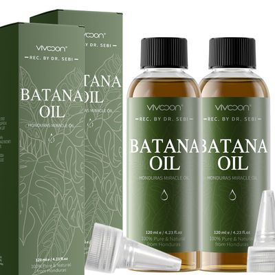 Vivccon Pack of 2 Batana Oil Kit for Hair Growth, Enhance Hair Skin Radiance Wellness for Men Women