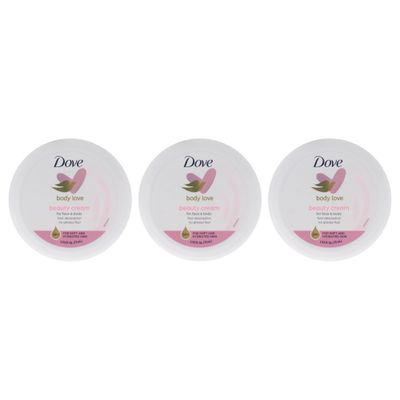 Dove Beauty Cream - Pink for Women - 2.7 oz Cream (Pack of 3)