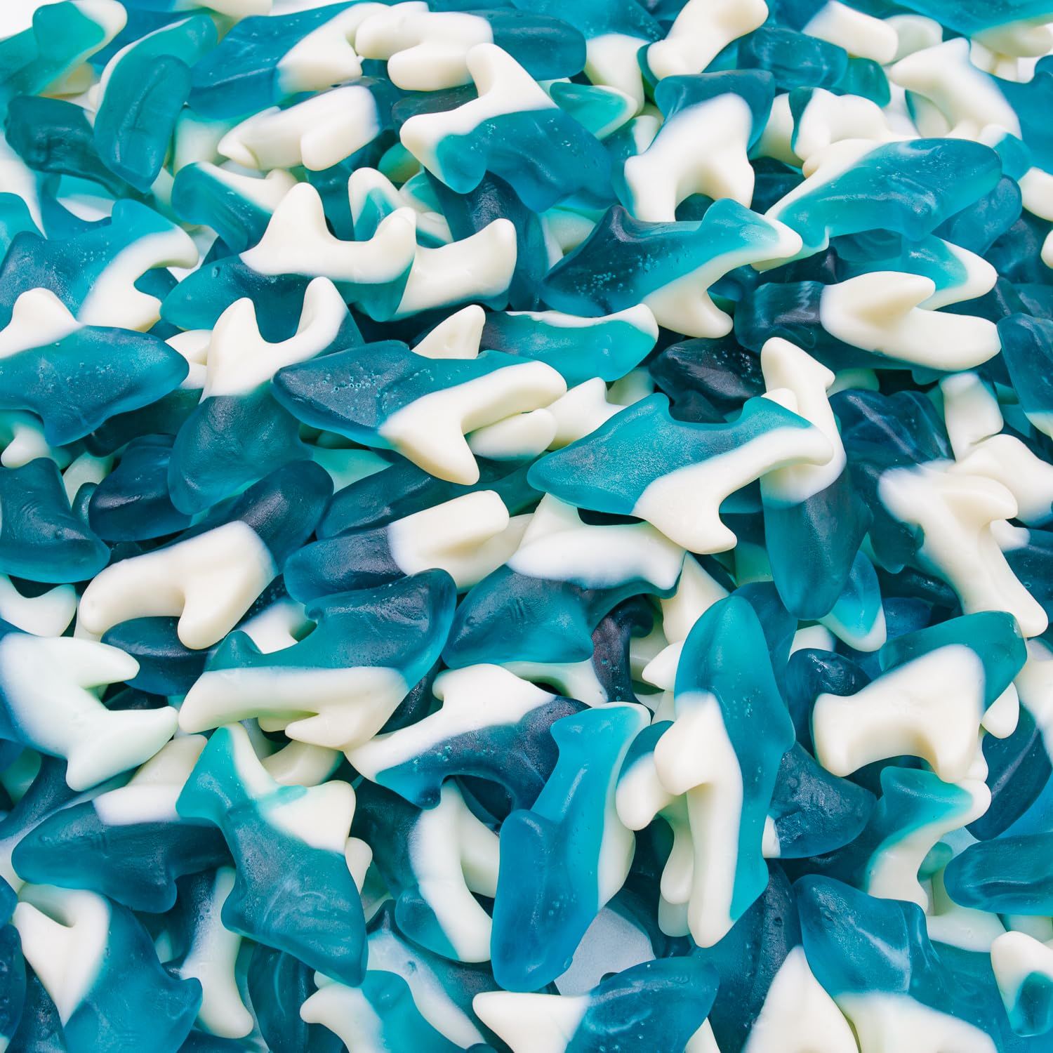 Gummy Sharks 1 lb - Assorted Flavors (Cherry, Lemon-Lime and Blue Raspberry), Soft and Chew Gummies, Bulk Candy in Resealable Bag, Gluten Free