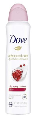 Dove Deodorant 3.8 Ounce Dry Spray Revive Anti-Perspirant (113ml) (3 Pack)