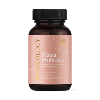 Biomeology Probiotics for Pregnancy, Postpartum, and Breastfeeding Supports Digestive and Immune Health for Mom and Baby Morning Sickness Relief Take with Prenatal Vitamins 30 Capsules