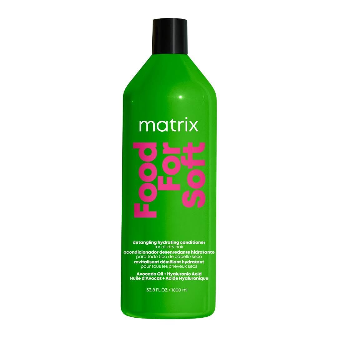 Matrix Food For Soft Conditioner For Color-Treated, Dry and Brittle Hair - Moisturizes, Softens Smooths, With Avocado Oil Hyaluronic Acid, Vegan. 33.8 Fl Oz