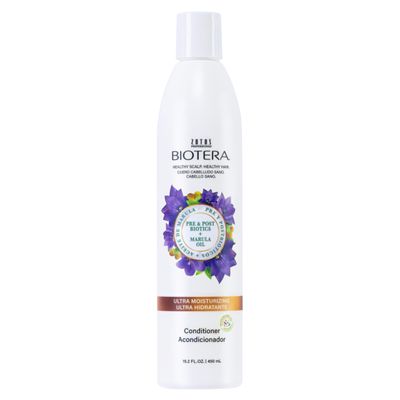 Biotera Ultra Moisturizing Conditioner Hydrates Dry, Damaged, Coarse Hair Microbiome Friendly Vegan Animal Test Free Paraben Sulfate Free Color-Safe 15.2 Fl Oz
