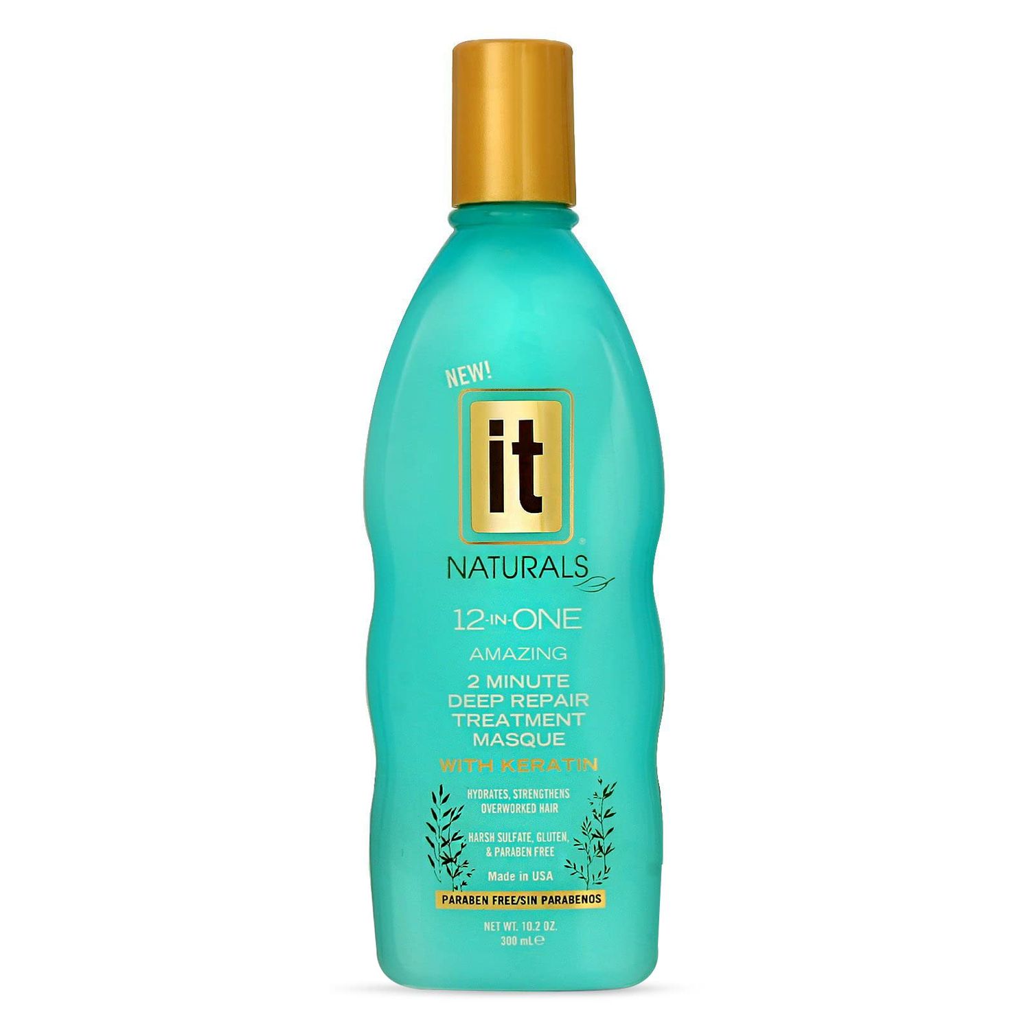 12-in-One Amazing Deep Repair Hair Treatment Masque with Keratin - Infused with Argan, Coconut Oil to Repair, Hydrate Smooth Hair - Conditioning Treatment Strengthens Overworked Hair