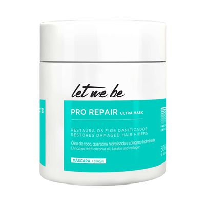 Let Me Be Pro Repair Ultra Mask 500g - Single Step Hair Treatment for Professional Repair and Nourishment - Restores Dry, Damaged Hair and Boosts Shine
