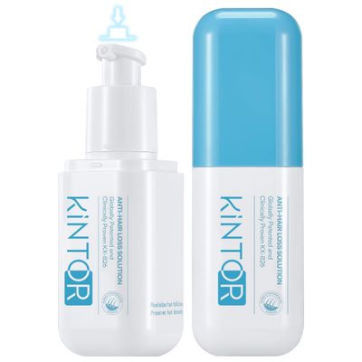 KINTOR 0.5 KX-826 DHT Blocker Hair Regrowth Treatments,3 Days Oil Control 1-2 Weeks Hair Loss Reduction 4-6 Weeks New Hair Visible,Hair Growth Spray Growth Products for MenWomen -1 Month Supply 60ml