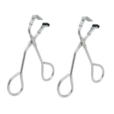 2 Pack Mini Eyelash Curler for Ends Silicone Eyelash Curler with Refill Pads Mini Lash Curler No Pinching Fits All Eyelash Shapes Small Segmented and Precision Press Tool for Dramatic Lash Look