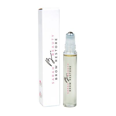 SARAH B. BEAUTY Brow Restore Vegan Eyebrow Growth Serum - Natural Brow Enhancer for Fuller, Thicker Brows Fast Brow Regrowth Hair Restoration Treatment Cruelty-Free 0.33 fl Oz