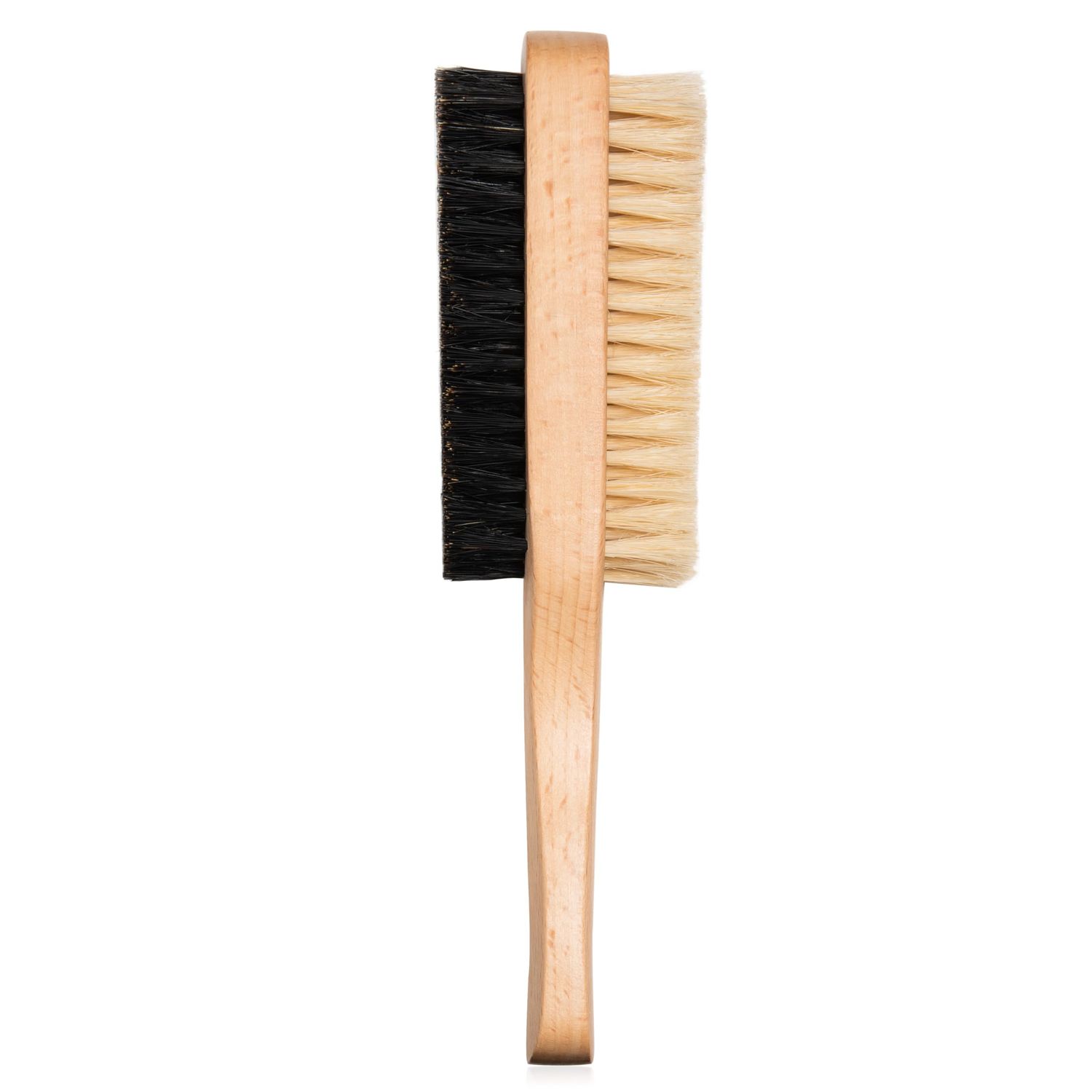 GranNaturals Double Sided Boar Bristle Hair Brush - Soft Hard Finishing Smoothing Hairbrush for Slick Back to Style, Polish, Lay Down Hair Flat to Create a Sleek Hairstyle for Bun, Slickback