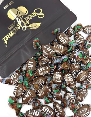 SweetGourmet Coffee Flavored Filled Hard Candy Arcor Wrapped Bulk 2 Pounds
