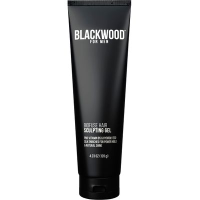 BLACKWOOD FOR MEN BioFuse Hair Sculpting Gel - Long Lasting Hold - Natural Vegan Formula Hair Styling Product for All Hair Types - Sulfate Free, Paraben Free, Cruelty Free (4.23 Oz)