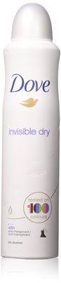 Dove Antiperspirant Body Spray 250Ml Invisable Dry 1-Pack
