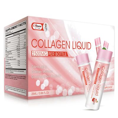 Alliwise Liquid Collagen Peptides, 2500mg Verisol Bioactive Collagen Peptides, Biotin, Hair, Skin, Nail Supplement for Women and Men