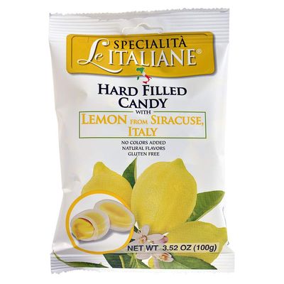 Serra, Filled Candy wSicilian Lemon - Ripiene Limone di Siracusa IGP 100g bag (3 pcs)
