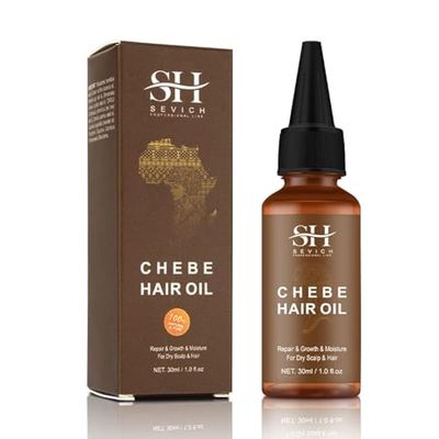 100 Naturals Chebe Hair Oil - SEVICH African Chebe Powder Serum, Hair Loss Treatments Repair Damaged Moisture Hair Regrowth Treatments 30ml