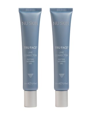 NuSkin Tru Face Line Corrector Wrinkle Reducing Peptides Aging for Fine Lines Targets Mouth Lines Forehead Wrinkles for Youthful, Smooth Skin Put on before makeup Face Wash 2 Pack