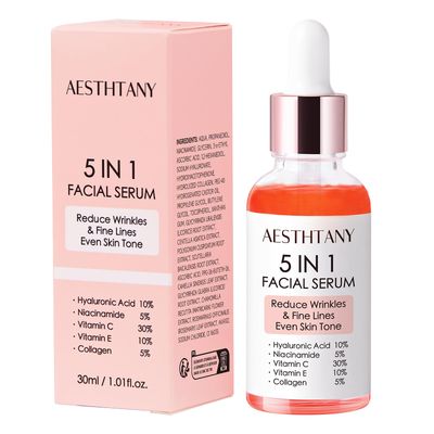 O&#39;KADY Citrus-Derived Antioxidants E Facial Serum with Niacinamide Hyaluronic Acid, Skin glow Serum to Support Skin Tone, Hydration Smooth Texture
