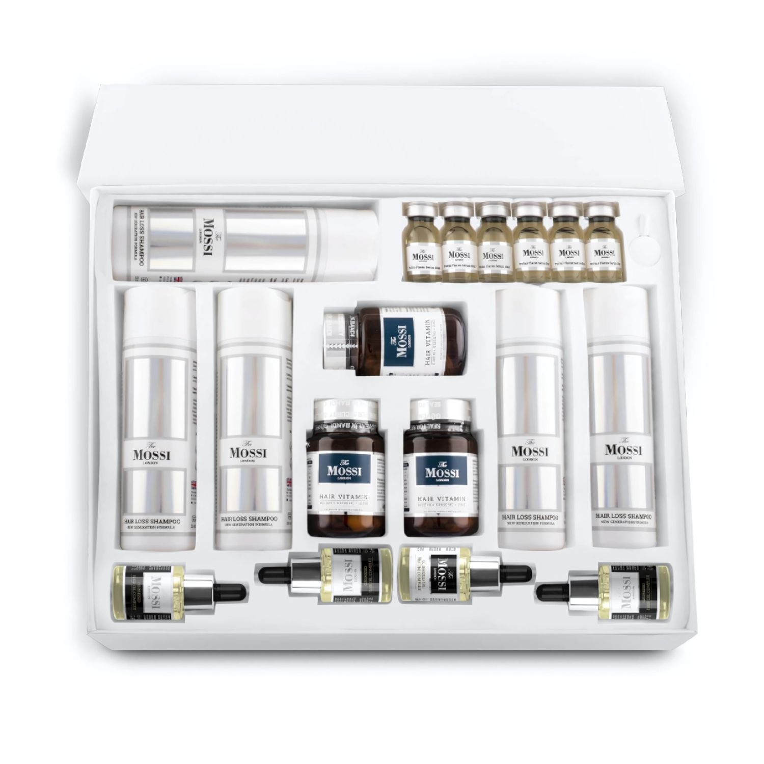 The Mossi London 6-Months Complete Hair Care Kit - Post-Transplant Recovery Anti-Hair Loss Solution
