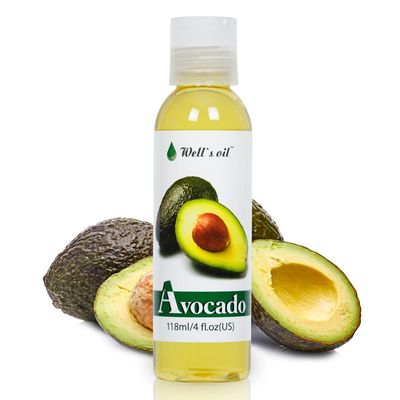 Well&#39;s Oil AVOCADO OIL 4oz(118ml) All-Natural For Hair Skin Nails Refined, Cold Pressed Nutrient Rich and Hydrating