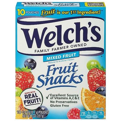 Welch&#39;s, Mixed Fruits Mixed Fruits Fruit Snacks Pouches, 8 Ounce