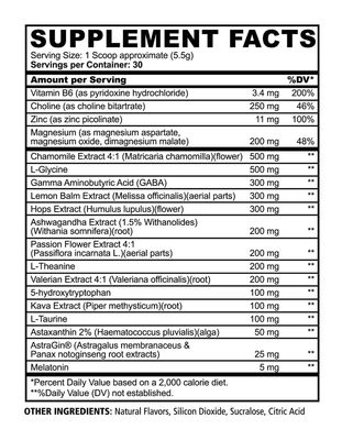 Underground Bio Labs Panda SUPPS - Sleepy 2.0 Natural Sleep Aid Formula: 5mg Melatonin, 300mg GABA, Chamomile Extract, (Honey Lemon Tea) 30 Servings