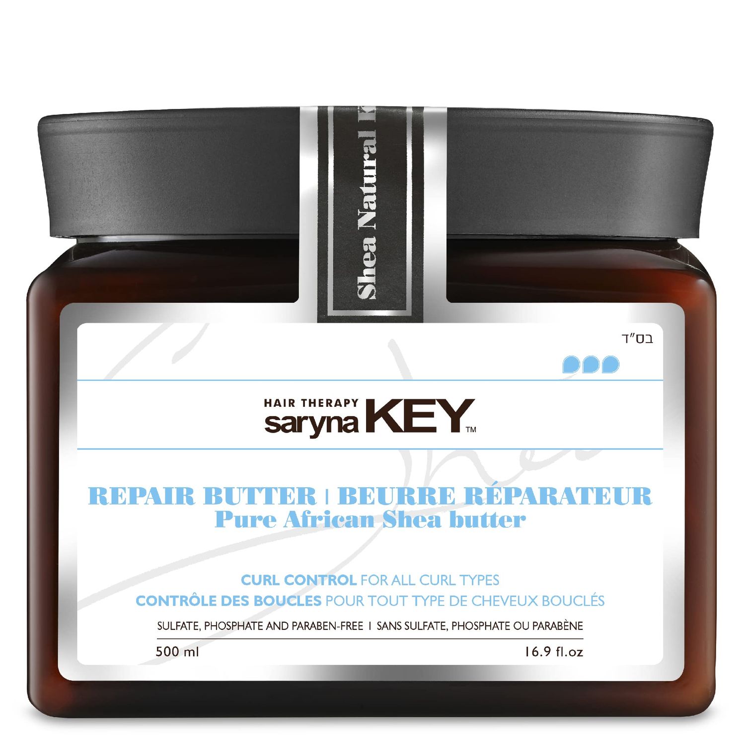 Saryna Key Curl Control Treatment Butter Mask - Shea Butter Hair Mask for Curly Hair - Natural Protein Treatment - Frizzy Hair Moisturizer - Deep Conditioner Mask for Coils and Curls (500ml16.9oz)