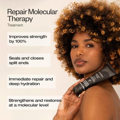 abril et nature - Professional Hair Serum Molecular Therapy - For Damaged, Chemically Treated, or Aging Hair - Repairs, Restructures, and Fills the Hair Fiber - Leave-In - 100 ml