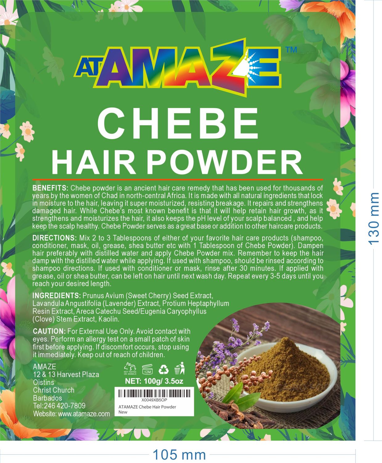 ATAMAZE Chebe Hair Powder